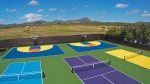 Pickleball and Half Basketball Courts